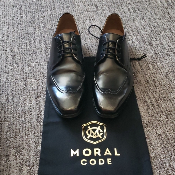 Moral Code Silver Metallic Dress Shoes - Picture 1 of 8